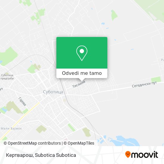 Кертварош mapa
