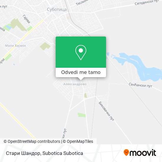 Стари Шандор mapa