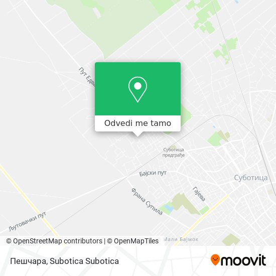 Пешчара mapa