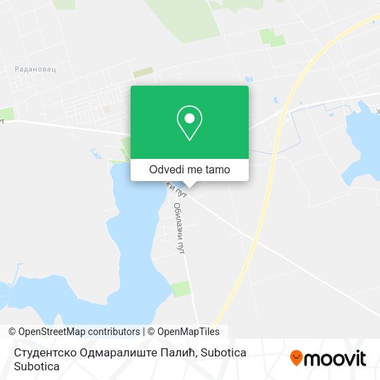 Студентско Одмаралиште Палић mapa