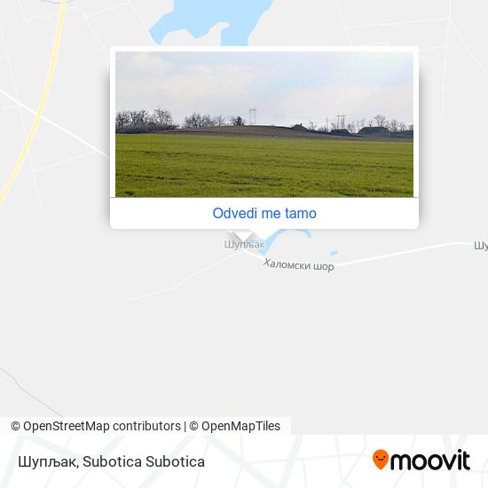 Шупљак mapa