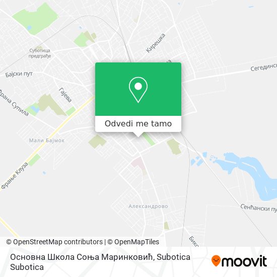 Основна Школа Соња Маринковић mapa