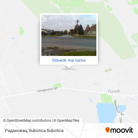 Радановац mapa