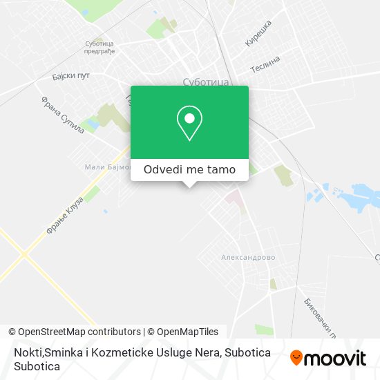 Nokti,Sminka i Kozmeticke Usluge Nera mapa