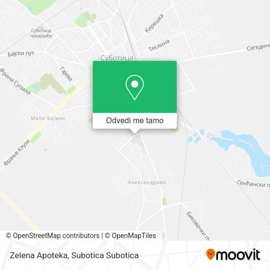 Zelena Apoteka mapa