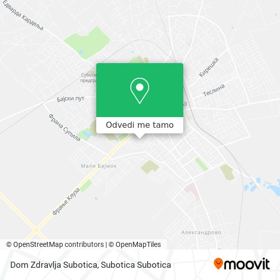 Dom Zdravlja Subotica mapa