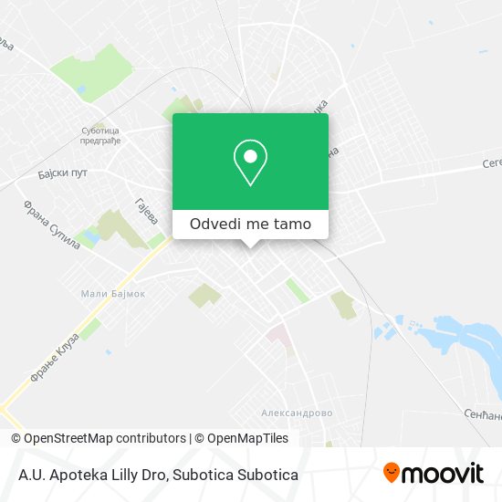 A.U. Apoteka Lilly Dro mapa