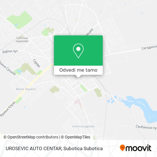 UROSEVIC AUTO CENTAR mapa