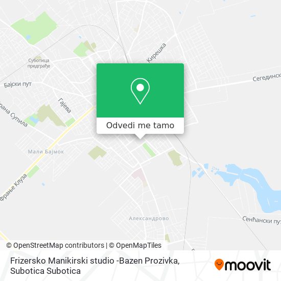 Frizersko Manikirski studio -Bazen Prozivka mapa