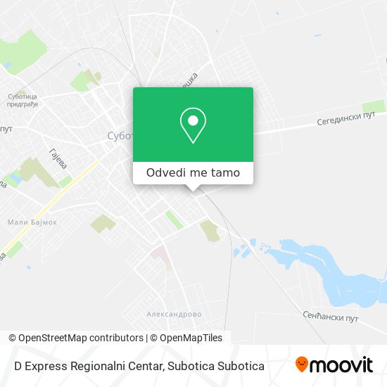 D Express Regionalni Centar mapa