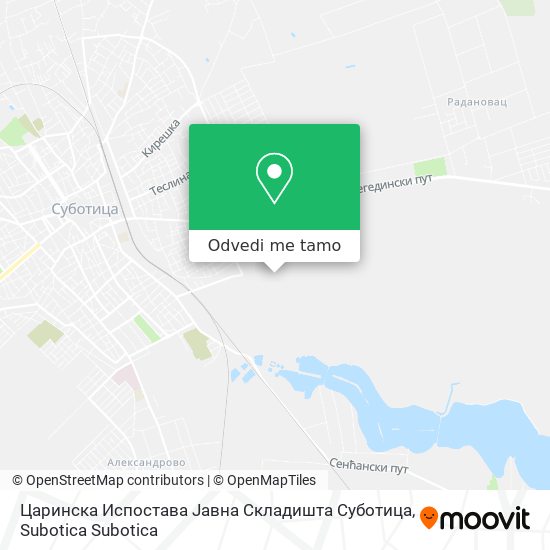 Царинска Испостава Јавна Складишта Суботица mapa