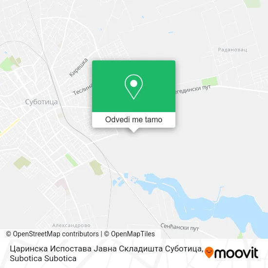 Царинска Испостава Јавна Складишта Суботица mapa