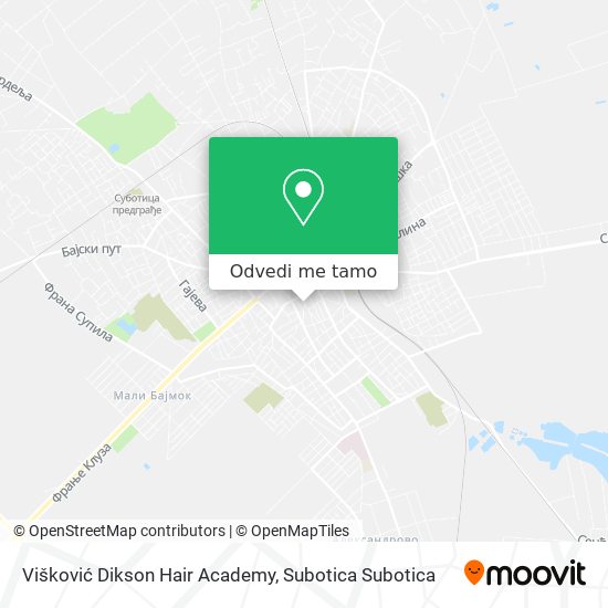 Višković Dikson Hair Academy mapa