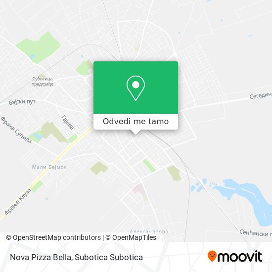 Nova Pizza Bella mapa