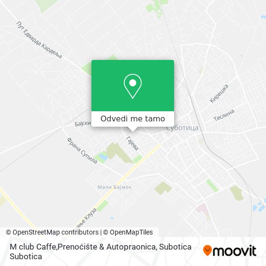 M club Caffe,Prenoćište & Autopraonica mapa