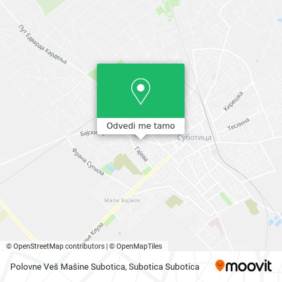 Polovne Veš Mašine Subotica mapa