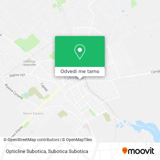 Opticline Subotica mapa