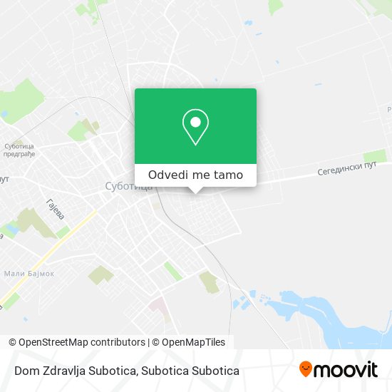 Dom Zdravlja Subotica mapa