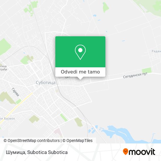 Шумица mapa