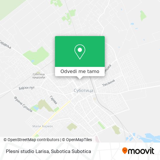 Plesni studio Larisa mapa