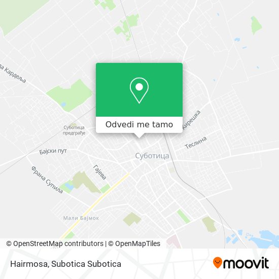 Hairmosa mapa