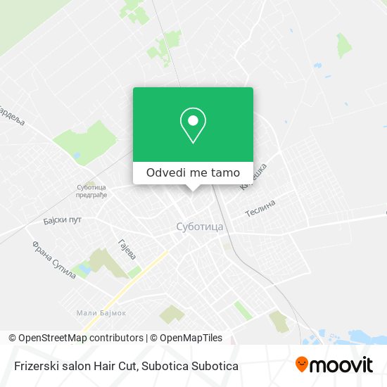 Frizerski salon Hair Cut mapa