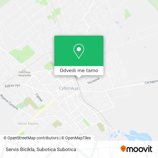 Servis Bicikla mapa