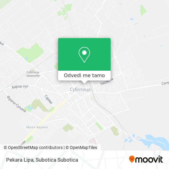 Pekara Lipa mapa