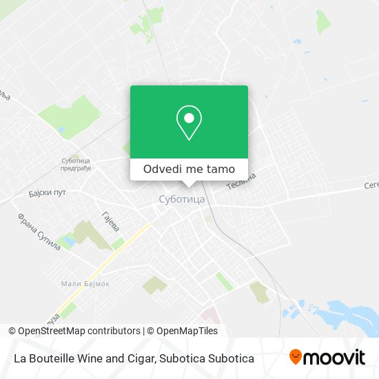 La Bouteille Wine and Cigar mapa