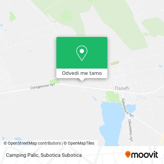 Camping Palic mapa