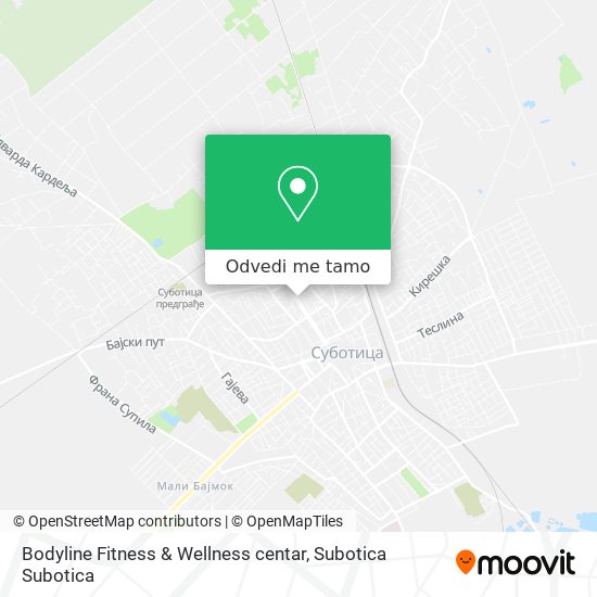 Bodyline Fitness & Wellness centar mapa