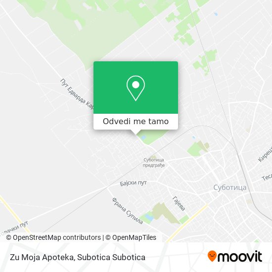 Zu Moja Apoteka mapa