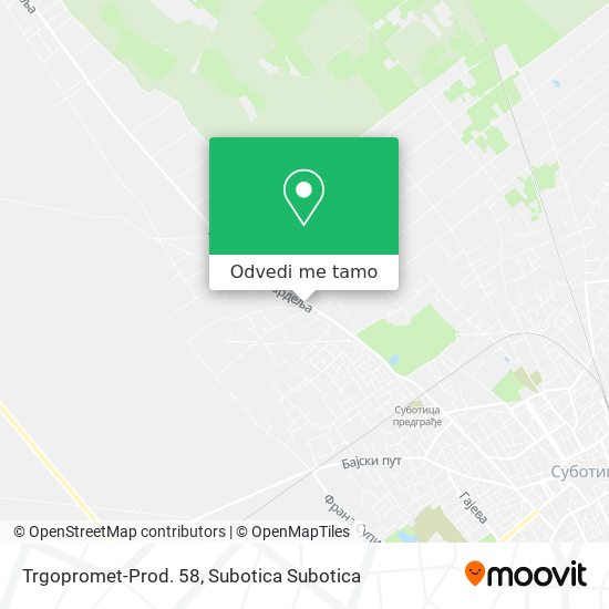 Trgopromet-Prod. 58 mapa
