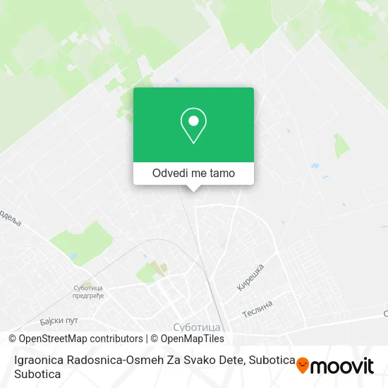 Igraonica Radosnica-Osmeh Za Svako Dete mapa