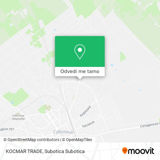 KOCMAR TRADE mapa