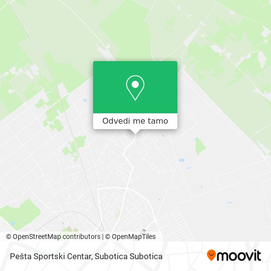 Pešta Sportski Centar mapa