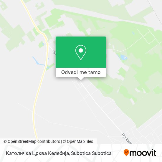 Католичка Црква Келебија mapa