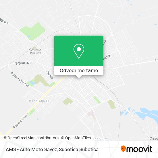 AMS - Auto Moto Savez mapa