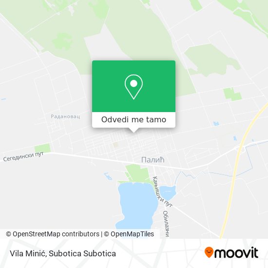 Vila Minić mapa