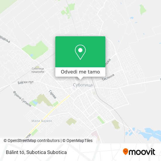 Bálint tó mapa