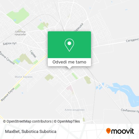 MaxBet mapa