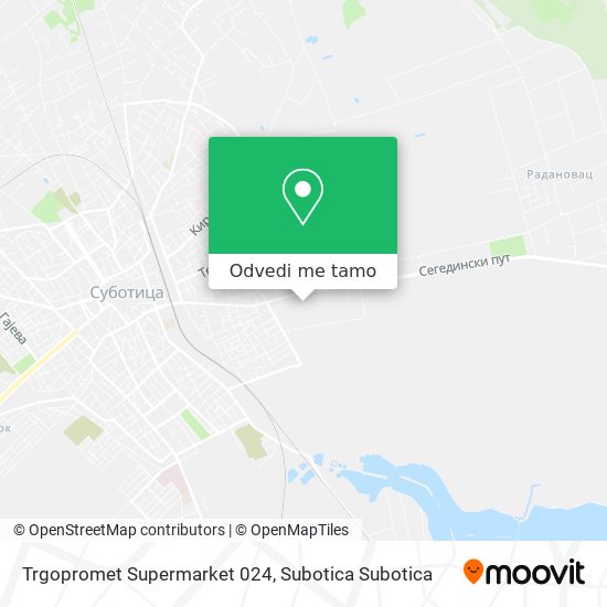 Trgopromet Supermarket 024 mapa