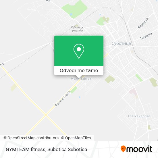 GYMTEAM fitness mapa