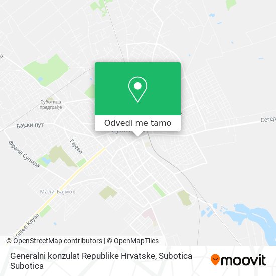 Generalni konzulat Republike Hrvatske mapa