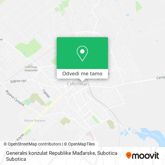 Generalni konzulat Republike Mađarske mapa