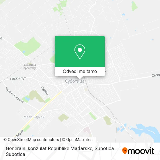 Generalni konzulat Republike Mađarske mapa