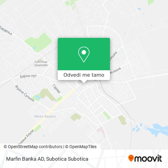 Marfin Banka AD mapa