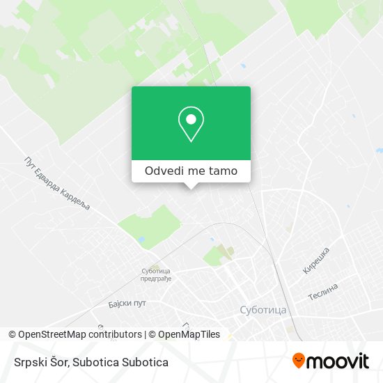 Srpski Šor mapa