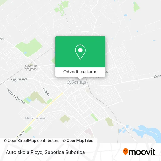 Auto skola Floyd mapa