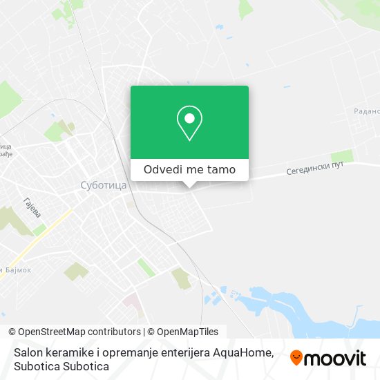 Salon keramike i opremanje enterijera AquaHome mapa